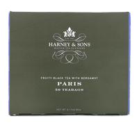 Harney & Sons, Paris, Fruity Black Tea with Bergamot, 50 Tea Bags, 3.17 oz (90 g)