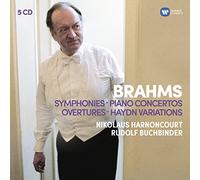 Harnoncourt / BPO & Concertgebouw, Buchbinder - Brahms: Symphonies, Overtures; Haydn: Variations, Piano Concertos