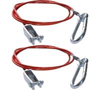 Harnovlis 2 PCS Trailer Breakaway Cable, 1 Meter Safety Cable for Common Braked Trailers