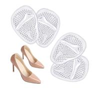 Harnovlis 4 Pcs Gel Insoles for Women, Pain-Relief Party Feet Cushions, Prevent Blisters & Calluses, Transparent