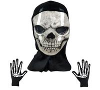 HarnyLoom Jason Killer Clown Nun Mask Terrifier Halloween Adults Men, Skull Ghost Mask Horror Killers Latex with Hair, Prop Realistic Masks Adult Halloween Theme Party Cosplay Fancy Dress (Color 12)