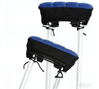 HaroKing Air Pillow Core Crutch Pad for Universal Underarm Crutches - 2 Pack | Ultimate Pressure Relief Breathable Comfortable Padding for Walking Crutches