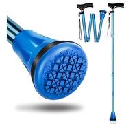 HaroKing Walking Cane with Wooden Handle, Foldable Walking Cane for Men & Women, Comfortable Handle, Mobility Aid for Daily Use, Folding Stick for Seniors & Adults