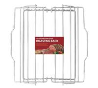 Harold Import Co 43182 HIC Adjustable Roasting Baking Broiling Rack, Chrome Plated Steel Wire