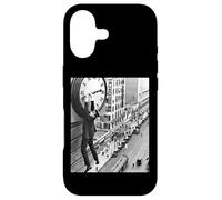 Harold LLoyd Hanging from a clock, silent movie Safety Last Case for iPhone 17