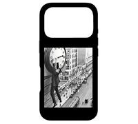Harold LLoyd Hanging from a clock, silent movie Safety Last Case for iPhone 17 Pro