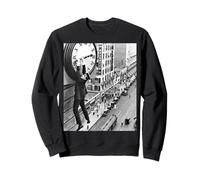 Harold LLoyd Hanging from a clock, silent movie Safety Last Sweatshirt