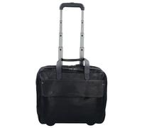 Harold's 2 Roll Business Trolley Leather 40 cm Laptop compartment black
