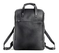 Harold's Campo backpack leather 45 cm laptop compartment black