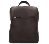 Harold's Campo backpack leather 40cm laptop compartment brown