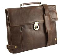 Harold's Crunchy Briefcase Genuine Leather 40 cm brown