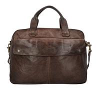 Harold's Saddle briefcase leather 41 cm laptop compartment brown
