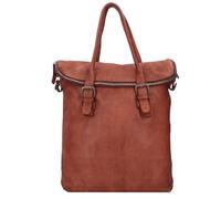 Harold's Submarine City Backpack Genuine Leather 34 cm brown