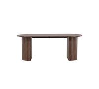 Haron Oval Dining Table 90X200Cm - Mocca