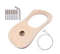 harp 1 Set DIY Wood Lyre Harp Material Kit Creative DIY Hand Drawn Instrument
