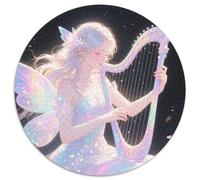 Harp 1000 Piece Round Puzzle Creative Musical Instrument Challenging Educational Art Games for Adults And Kids 1000pcs (67.5x67.5cm)