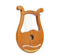 Harp 16 Strings Lyre Instrument Professional Traditional Manual Portable Wooden Lyre Harp For Adults Children(A5)