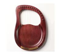 Harp 16 Strings Solid Wood Veneer Harp Lyre 16 Strings Musical Beginner Instrument With Spare Stringe(16 Khaki)