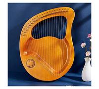 harp 21 24 Strings Lyre Harp Classical Instruments Thumb Piano With Tuning Wrench Stickers (Color : 21 string wood color)