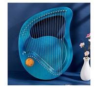 harp 21 24 Strings Lyre Harp Classical Instruments Thumb Piano With Tuning Wrench Stickers (Color : 21 strings blue)