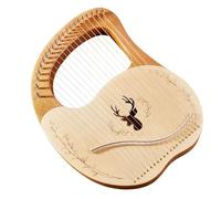 harp 21 Metal Strings Harp Box Spruce Topboard Mahogany Backboard String Instrument With Tuning Wrench String Picks Sticker