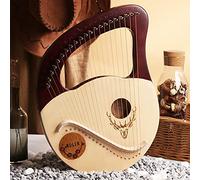 Harp 21 Strings for Adult Small Harp Lyre Metal Harp Strings Instrument Mahogany Music Instruments Lyre Harp with Tuning Wrench Black Gig Bag Best Gift for Beginners Music Lovers Beginners Kids