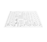 Harp Chord Chart, Beginner Harp Chord Chart Easy To Understand Learn Finger Positions Clear Coated Paper for Playing (Large)