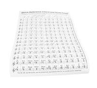 Harp Chord Fingering Chart, Portable Coated Paper Practice Accessory, Durable, Lightweight - Clear Fingering Diagrams, Beginner Friendly, Easy Learning Tool (Large)