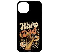 Harp Dad Fathers Day Harpist Musician Father Case for iPhone 15 Plus