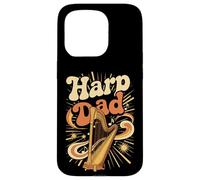 Harp Dad Fathers Day Harpist Musician Father Case for iPhone 15 Pro