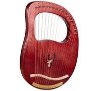 harp Mahogany 16-tone Portable Lyre Harp Stringed Musical Instruments Accessories Kit
