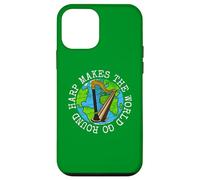 Harp Makes The World Go Round, Harpist String Musician Case for iPhone 12 mini