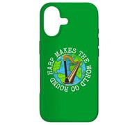 Harp Makes The World Go Round, Harpist String Musician Case for iPhone 17