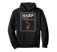 Harp Orchestra Funny Music Definition Pullover Hoodie