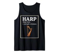 Harp Orchestra Funny Music Definition Tank Top