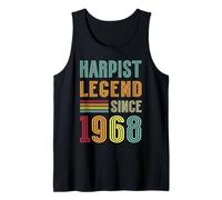 Harp Player Legend 1968 Musician 57th Birthday Harpist Tank Top