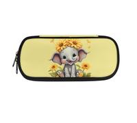Harp Seal Big Capacity Pencil Case Pen Pouch Holder Bag Large Storage Art Supply Marker Stationery School Office Desk Organizer Portable for Kids Teen Student Girls Boys Adults