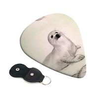 Harp Seal Painting Guitar Plectrum 6-Piece Set For Acoustic Guitar, Electric Guitar, Bass, Ukulele - Thin, Medium And Thick