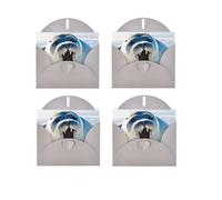 Harp Seal Painting Wallpaper Horizontal Full Single-Sided Printing Pearlescent Paper Birthday Halloween Christmas Halloween Birthday Party Holiday Greeting Card