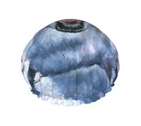 Harp Seal Painting Wallpaper Print Hair Cap With Adjustable Elastic Band And Vibrant, Shower Cap For Women Reusable Waterproof