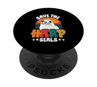 Harp Seal, Save The Harp Seals PopSockets Adhesive PopGrip