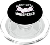 Harp Seal Whisperer Cute Seal Trio Design PopSockets PopGrip for MagSafe