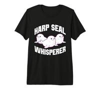 Harp Seal Whisperer Cute Seal Trio Design Premium T-Shirt