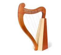 harp Set 15/19 String Lyre Harp Piano Solid Wooden Portable Musical Instrument Stringed Instrument With Tuning Wrench(19)
