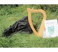 Harp with 12 strings Irish Celtic with bag and textbook