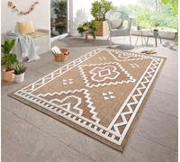 Harper Diamond Pattern Water Resistant Indoor Area Rugs Cream 200X290 Cm