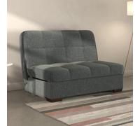 Harper Grey Piero Thunderstorm 2 Seater Fabric Pull Out Sofa Bed
