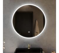 Harper & Harlow Aquila Illuminated LED Bathroom Vanity Mirror, 600x600mm, IP44, Adjustable Light Colour, Memory Function, Touch Control, Dimmable, Anti-Fog Demister, Landscape or Portrait Mounting