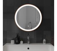 Harper & Harlow Lyra Illuminated LED Bathroom Vanity Mirror, 600x600mm, Brushed Copper, IP44, Adjustable Light Colour, Memory Function, Touch Control, Dimmable, Anti-Fog Demister, Landscape/Portrait