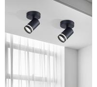 Harper Living 1 Light Gu10 Modern Spotlight Black Black One Size